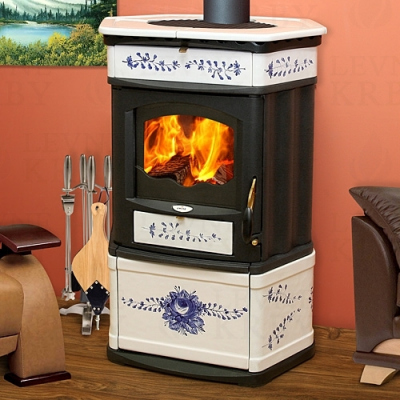 Изразцовая печь Monella 174NL BLUE ROSE 