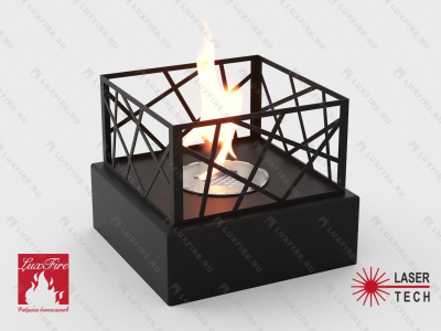 Настольный биокамин Lux Fire "Пикник" S (черный) 