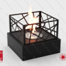 Настольный биокамин Lux Fire "Пикник" S (черный)