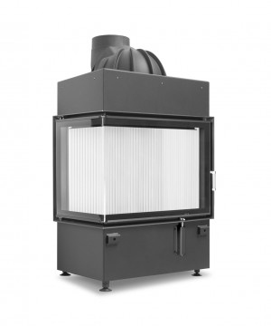 Каминная топка Hoxter ECKA 67/45/51L Левосторонняя с внешним теплоаккумулятором 