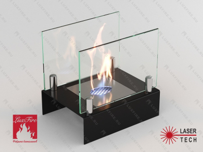 Настольный биокамин Lux Fire "Арлекино" S (черный) 