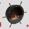 Настенный биокамин Lux Fire "Капитан 500 Н" XS (черный)